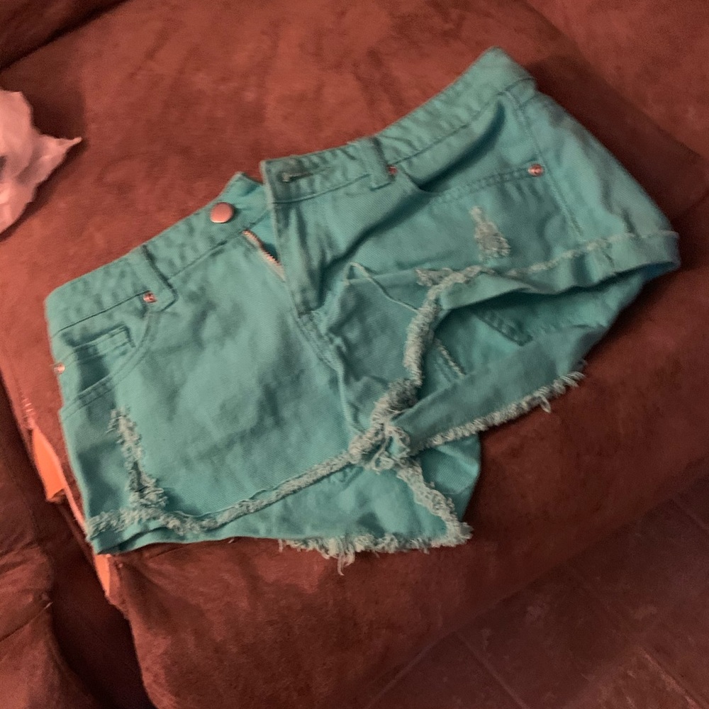 Green shorts